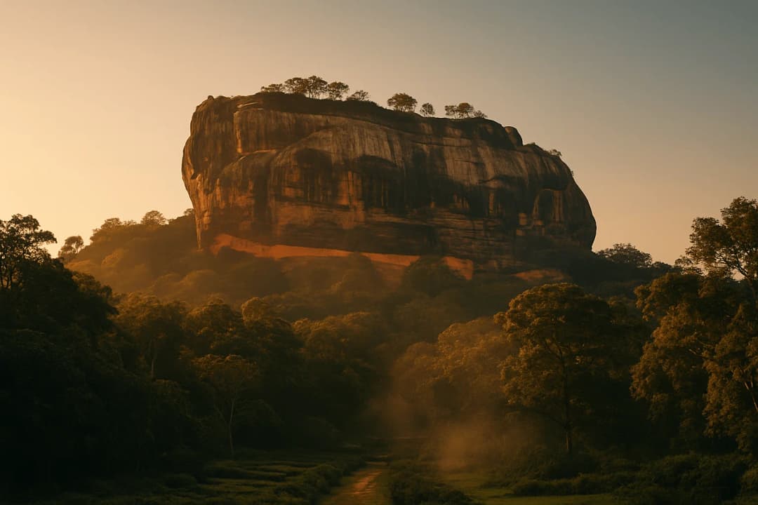 Sigiriya Rock Fortress - Ancient marvel rising from jungle